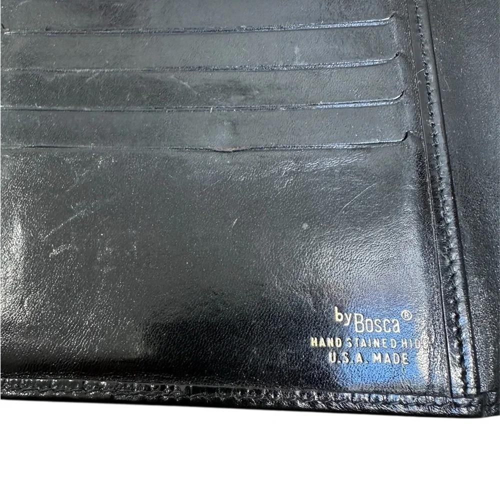 Bosca Black Leather Card Holder